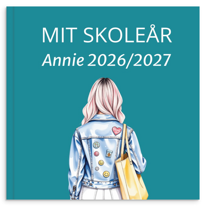Personlig skoleårsbog til unge – Klassisk skoletema – produktbillede 5