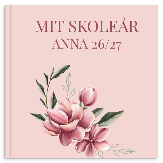 Personlig skoleårsbog til unge – Magnolia – produktbillede 1