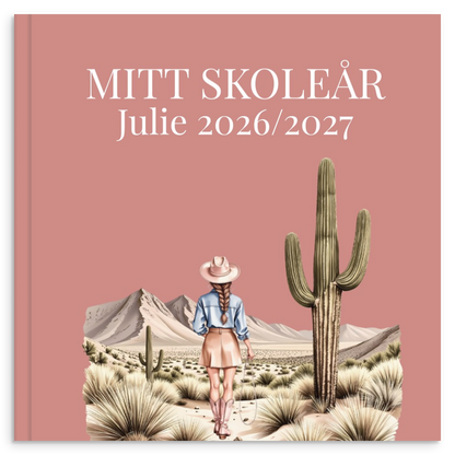 Personlig skoleårsbog til unge – Cowgirl Pink – produktbillede 9