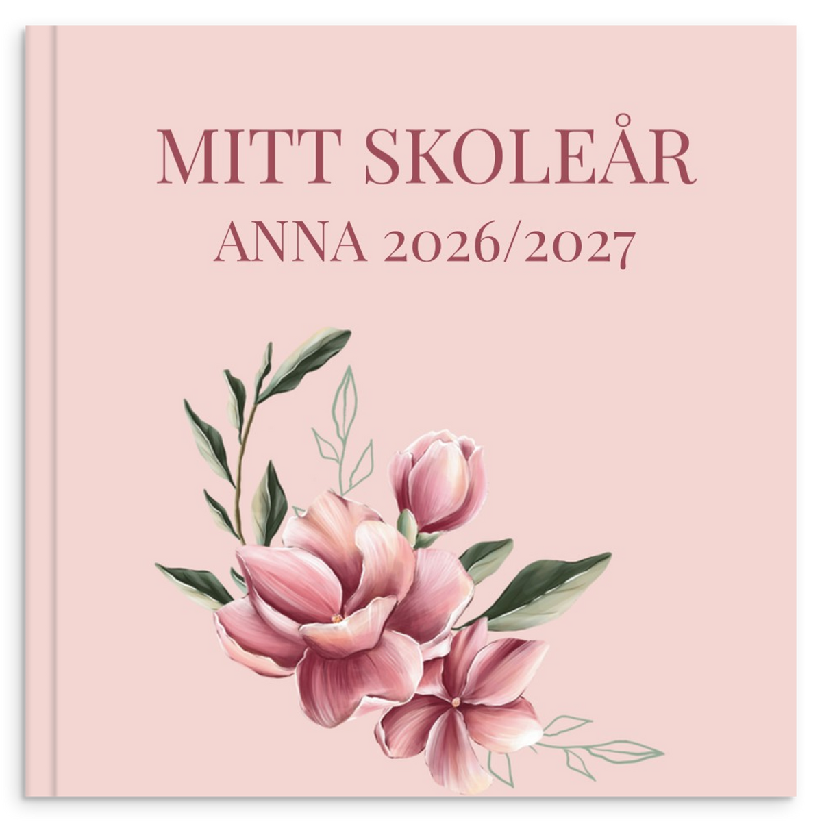 Personlig skoleårsbog til unge – Magnolia – produktbillede 9