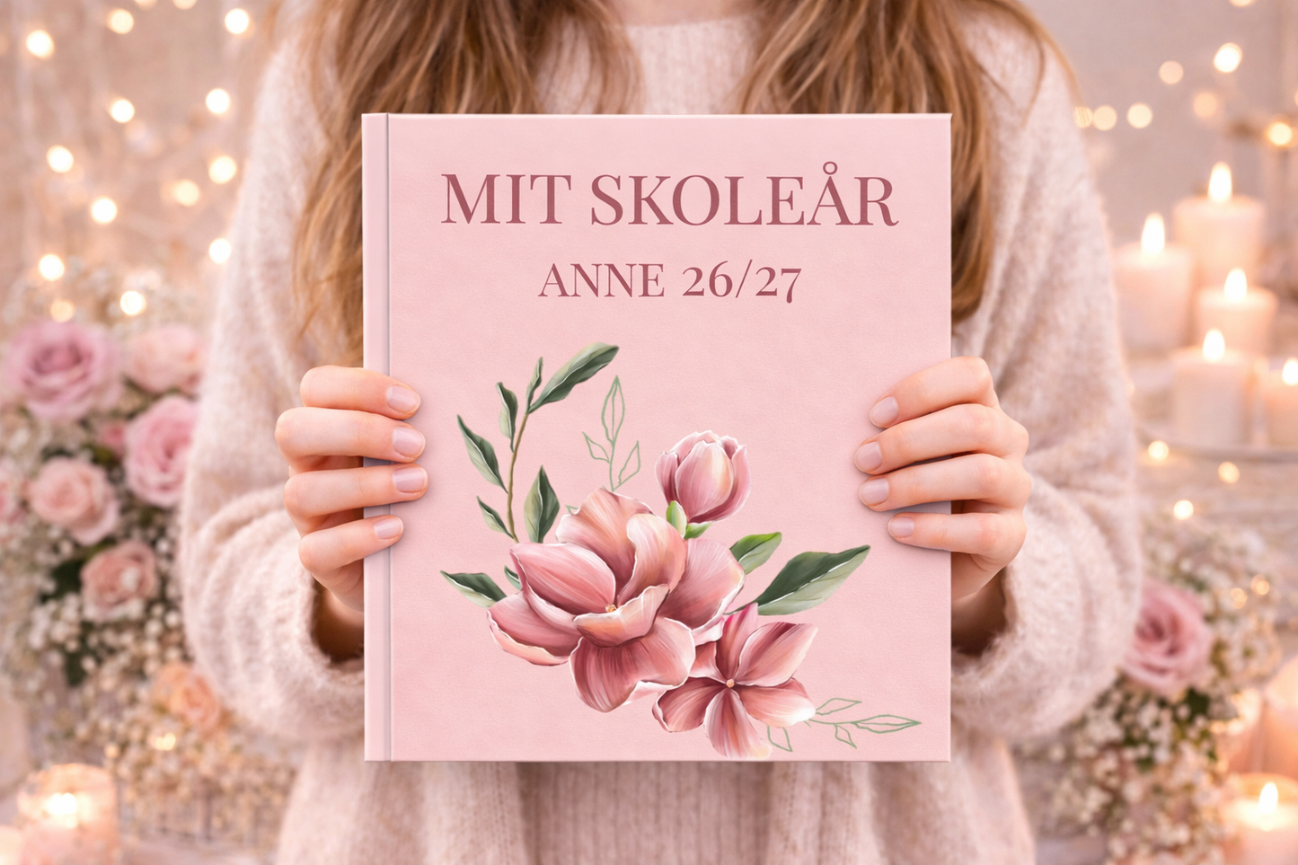 Skoleårsbok for unge – innbundet minnebok med vennsider (Magnolia)