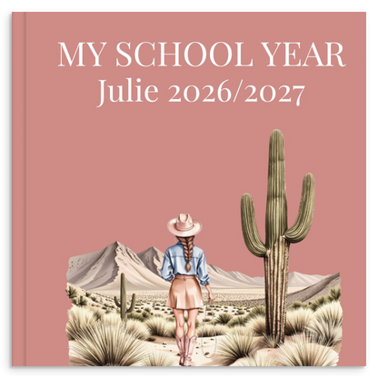 Personlig skoleårsbog til unge – Cowgirl Pink – produktbillede 13