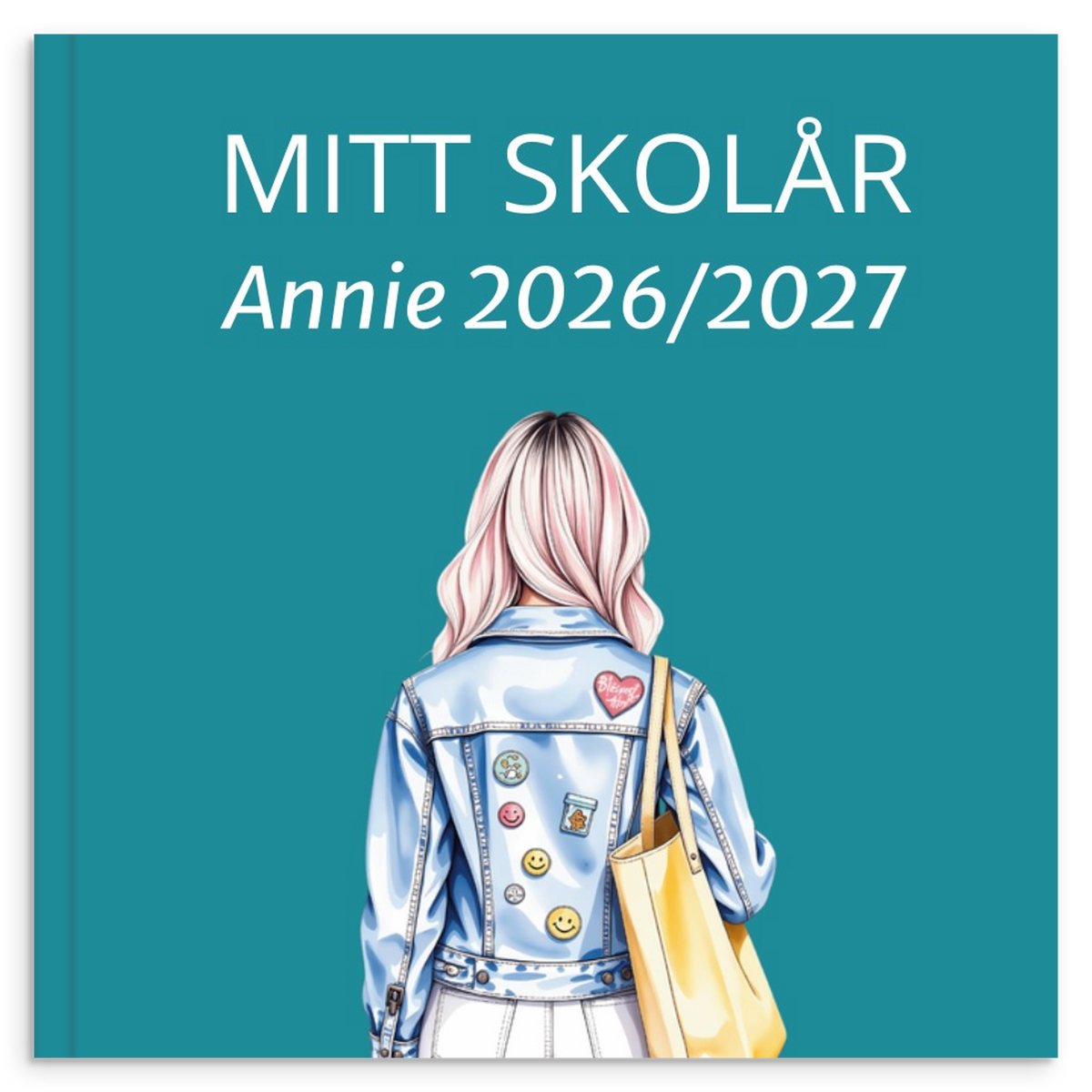 Personlig skoleårsbog til unge – Klassisk skoletema – produktbillede 8