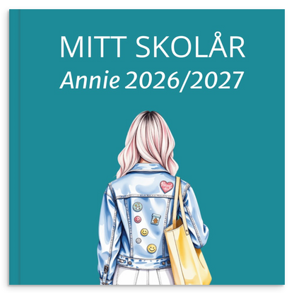 Personlig skoleårsbog til unge – Klassisk skoletema – produktbillede 8