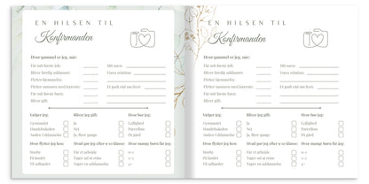 Konfirmationsbog – minder fra en særlig dag me Softcover (64 Gæster)