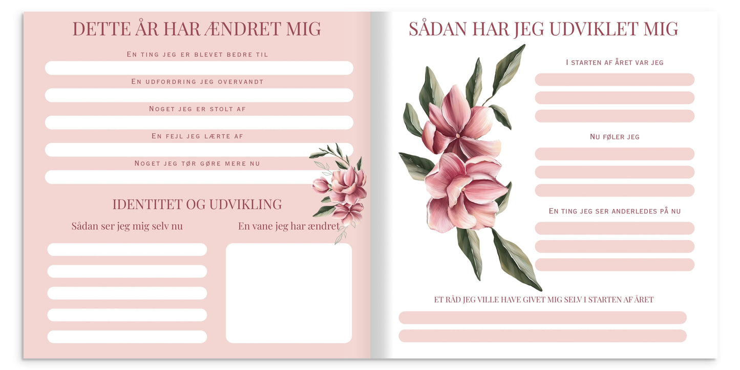 Skoleårsbok for unge – innbundet minnebok med vennsider (Magnolia)