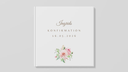 Konfirmationsbog – Pæon Rosa 32 Gæster